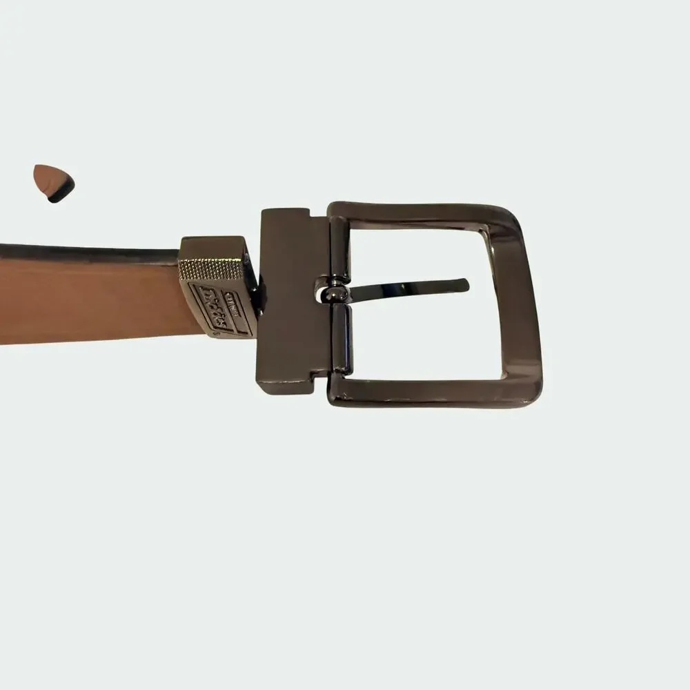 Genuine Dickies Reversible Men's Belt‎ Two in One Brown and Black Sides